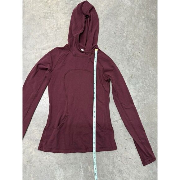 Lululemon On Repeat Rulu Hoodie Garnet Long Sleeve Hooded Top. Burgundy. Sz 2 - Picture 7 of 16